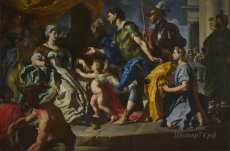 londongallery/francesco solimena - dido receiving aeneas and cupid disguised as ascanius